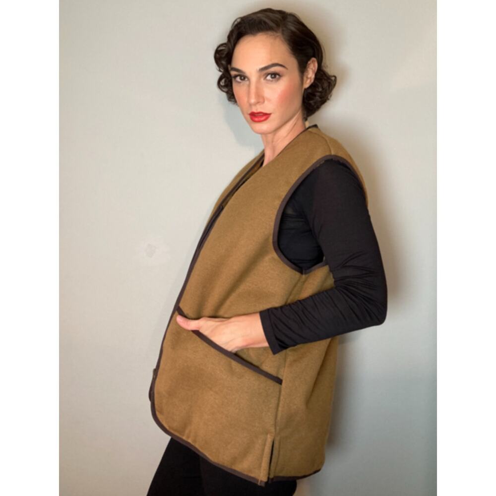 Barbour Warm Pile-Lined Waistcoat Vest Chestnut Cuddle All Day Faux Fur Sz 46